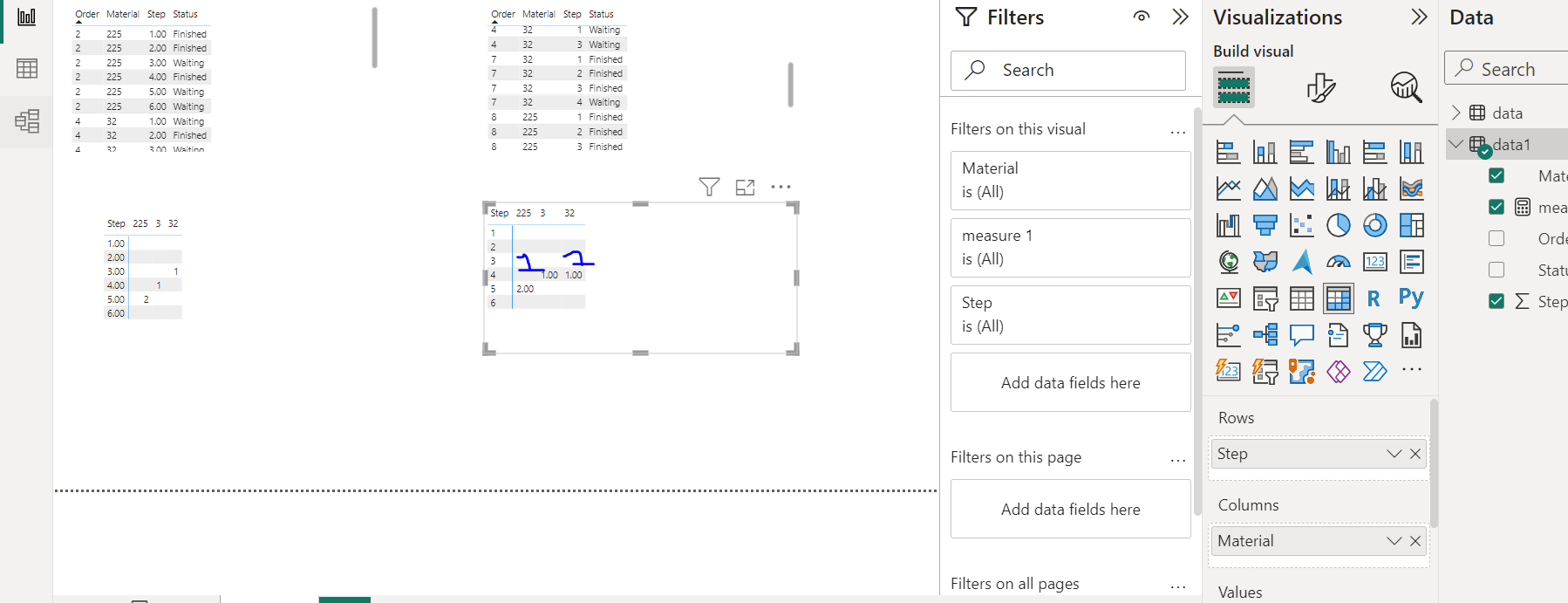Pivot table logic - Microsoft Fabric Community