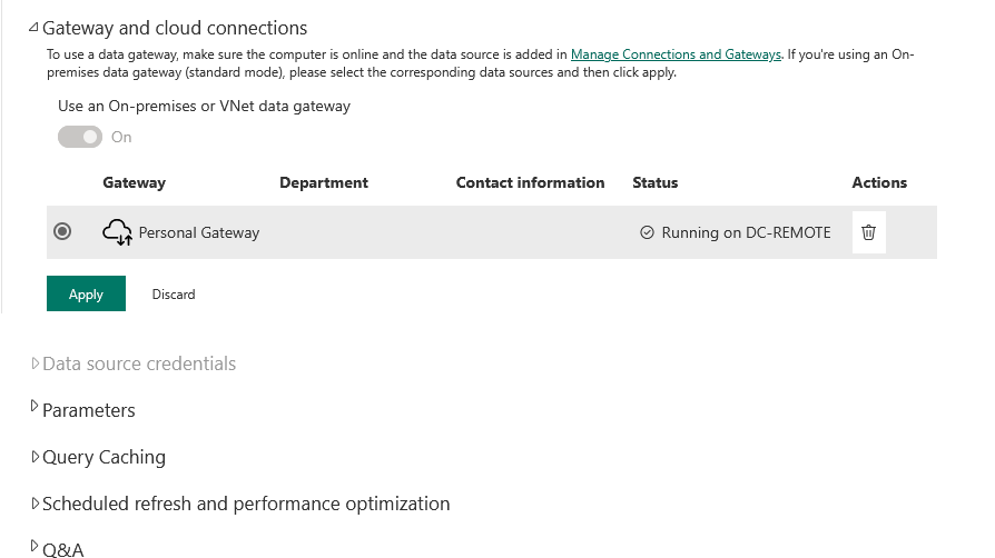 Cant Connect to a Gateway - Microsoft Fabric Community