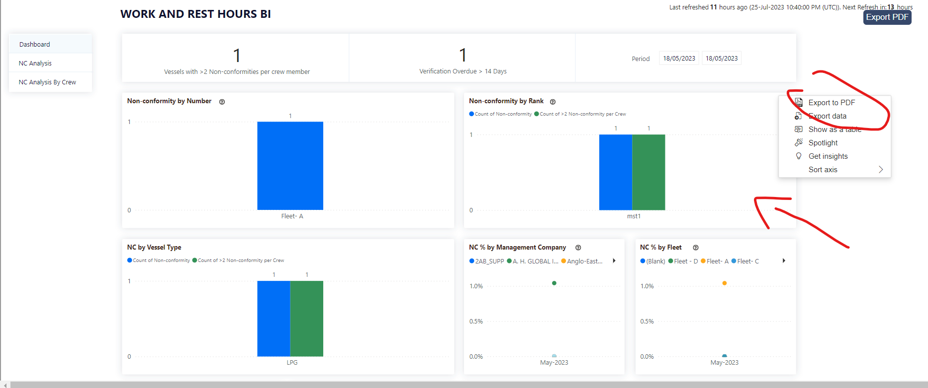 Export a single visual to pdf using power bi REST ... - Microsoft ...