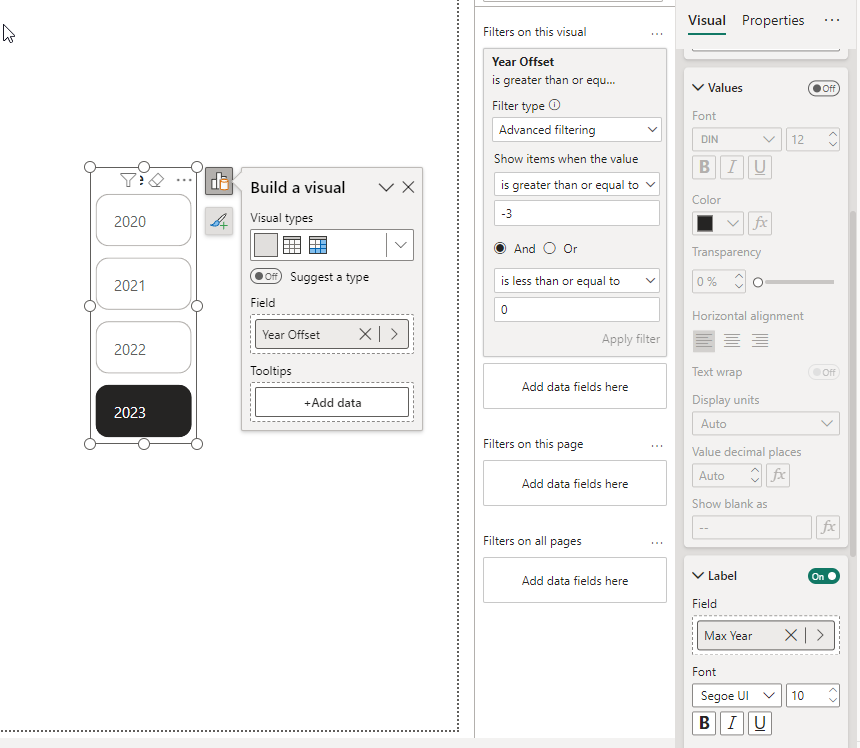 Custom year slicer - Microsoft Fabric Community