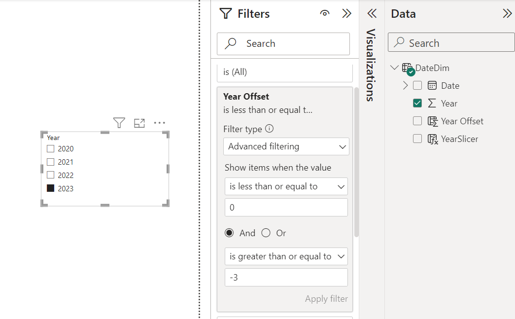 Custom year slicer - Microsoft Fabric Community
