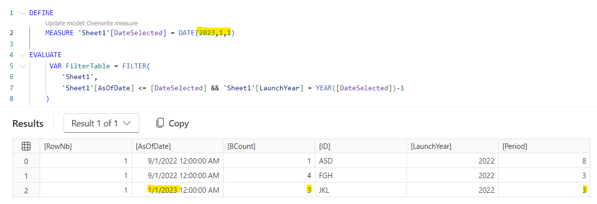 Solved: DAX Dynamic table / context - Microsoft Fabric Community