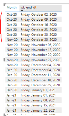 Solved: How to get only one matching month and year of oth ...