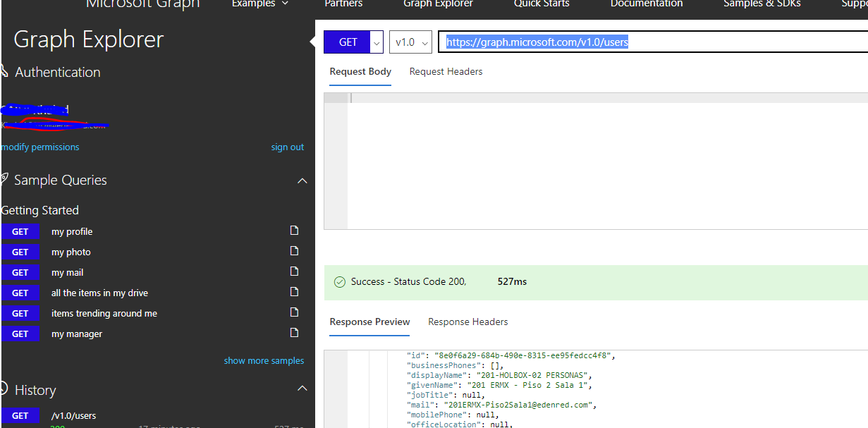 Graph API in Power BI Issue (access forbidden) - Microsoft Fabric Community