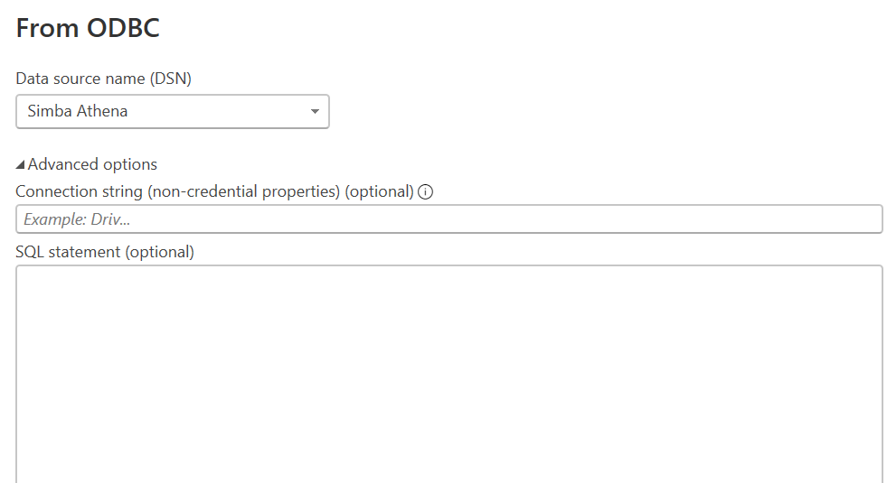 Solved: Where to embed SQL Query for Amazon Athena in Powe ...