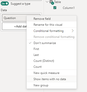 Matrix not showing data for all rows It is showing... - Microsoft ...