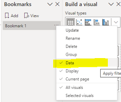 Bookmark not working as per selection - Microsoft Fabric Community