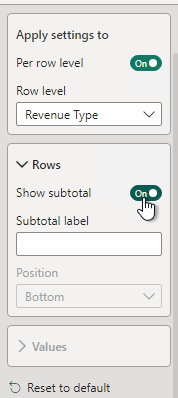 Remove or hide total row sum in matrix table - Microsoft Fabric Community