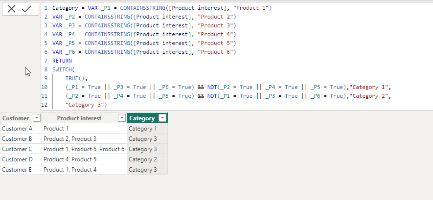 Solved: Apply value based on multiple values within a sing ...