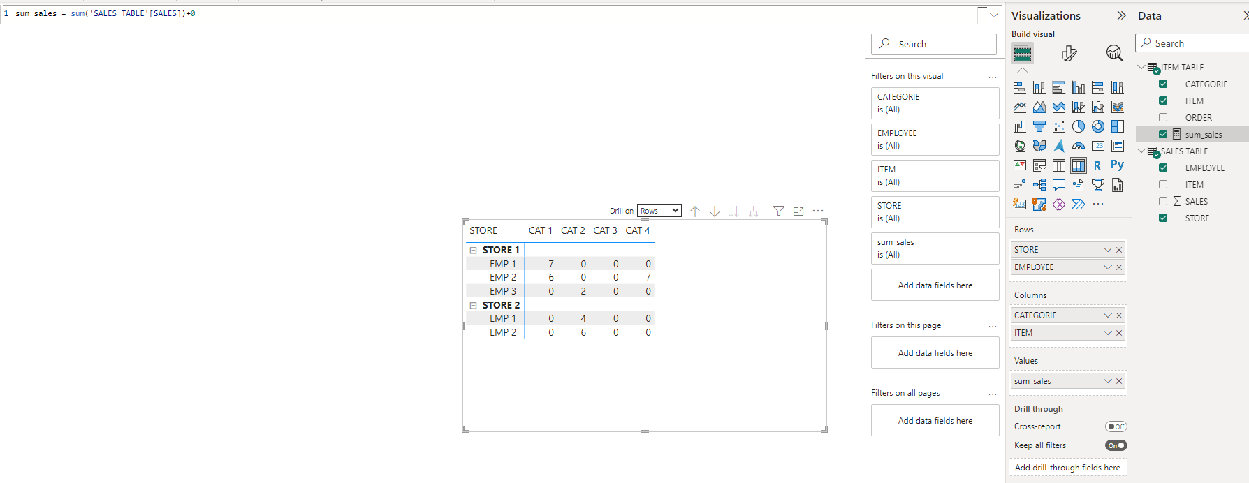 Solved: Matrix, grouping column and rows - Microsoft Fabric Community