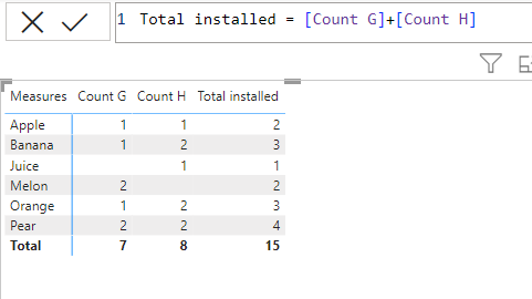 Solved: Matrix Visual: Combining columns from 2 tables - Microsoft ...