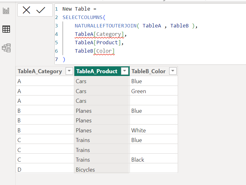 Create new table based on columns from related tab... - Microsoft ...