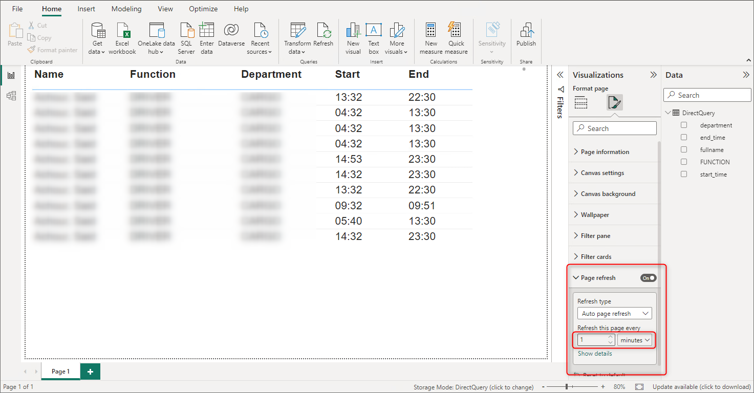 Solved: RealTime report with Direct Query and refresh rate ...