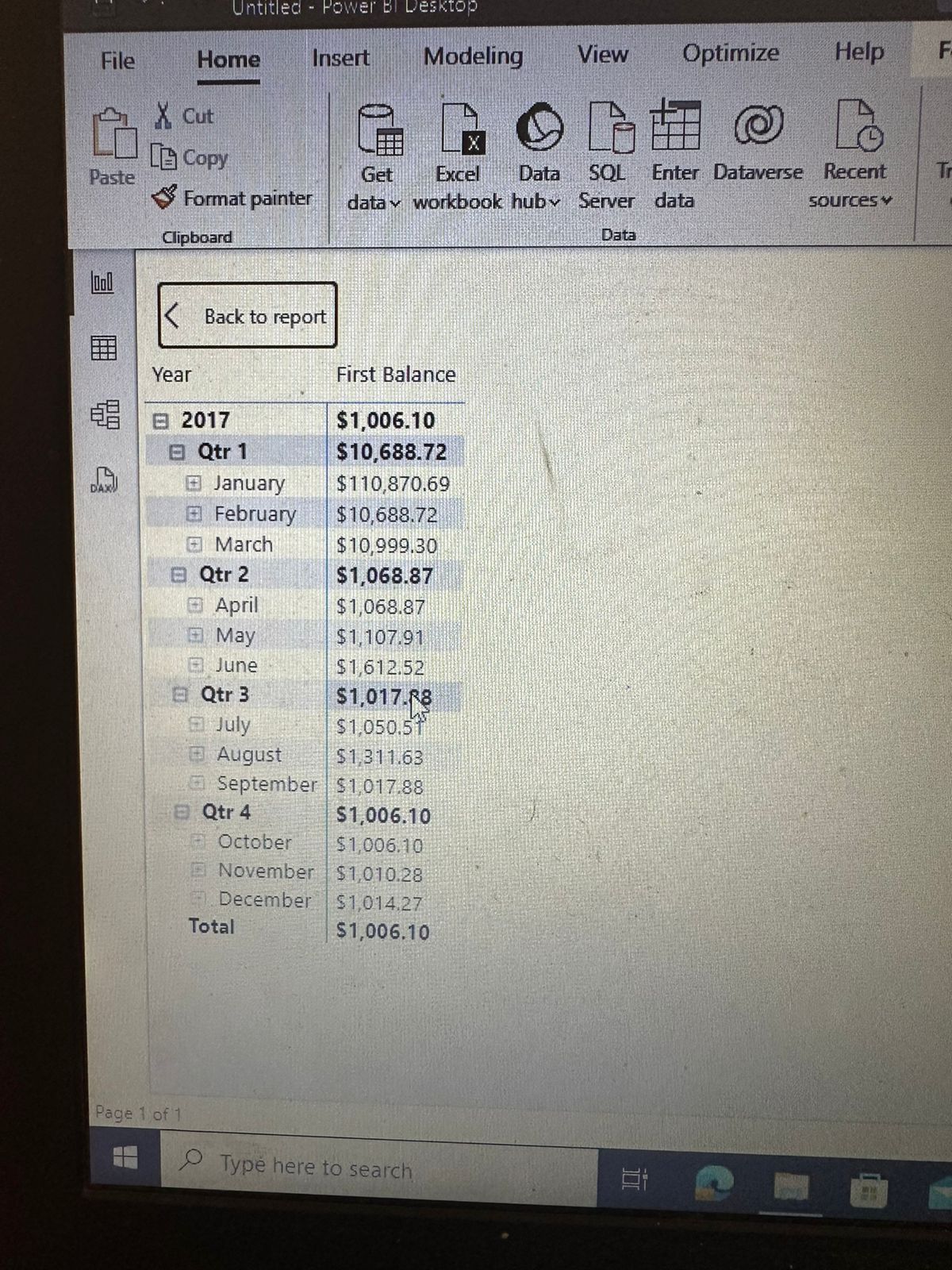 Solved: Trying to get total balance - Microsoft Fabric Community