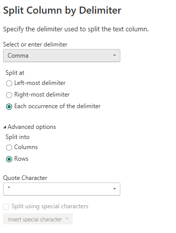 Split data by comma - Microsoft Fabric Community