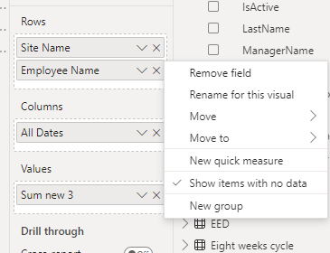 Matrix formula showing All sites total - Microsoft Fabric Community