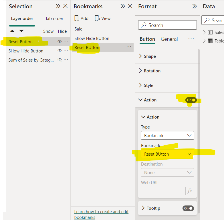 Solved: One button for two function possible? - Microsoft Fabric Community