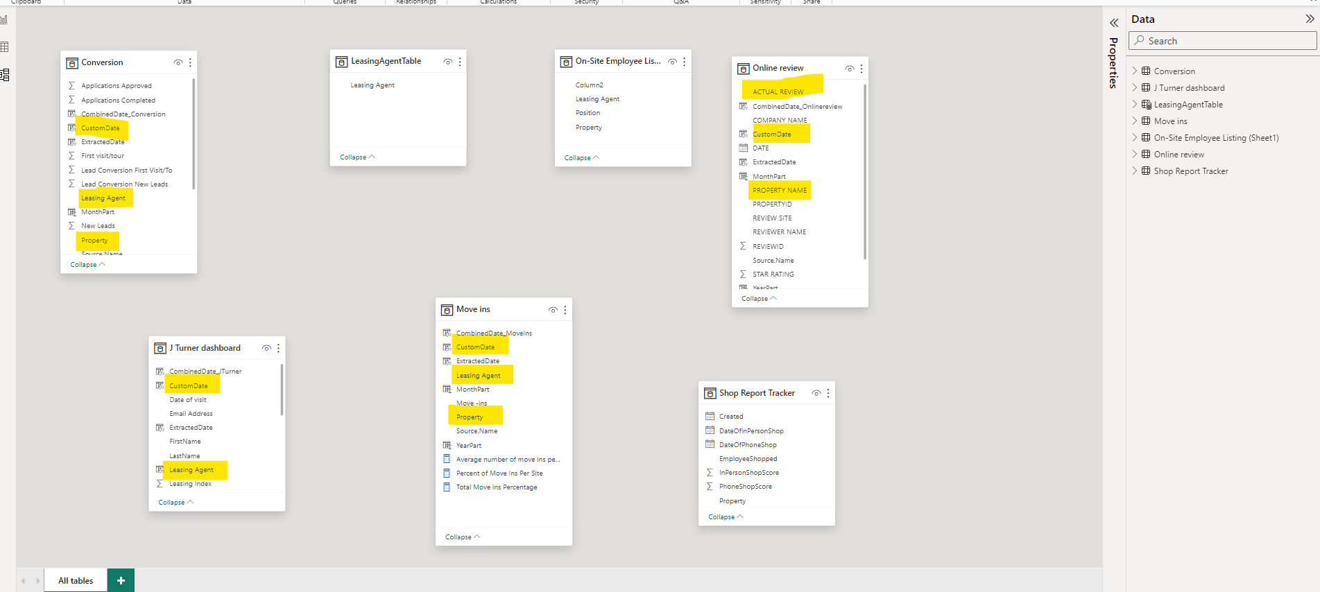 Relationship for filter data from multiple tables - Microsoft Fabric ...