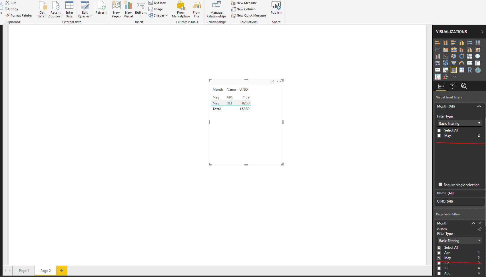 Filters under Page level filter not talking to eac... - Microsoft ...