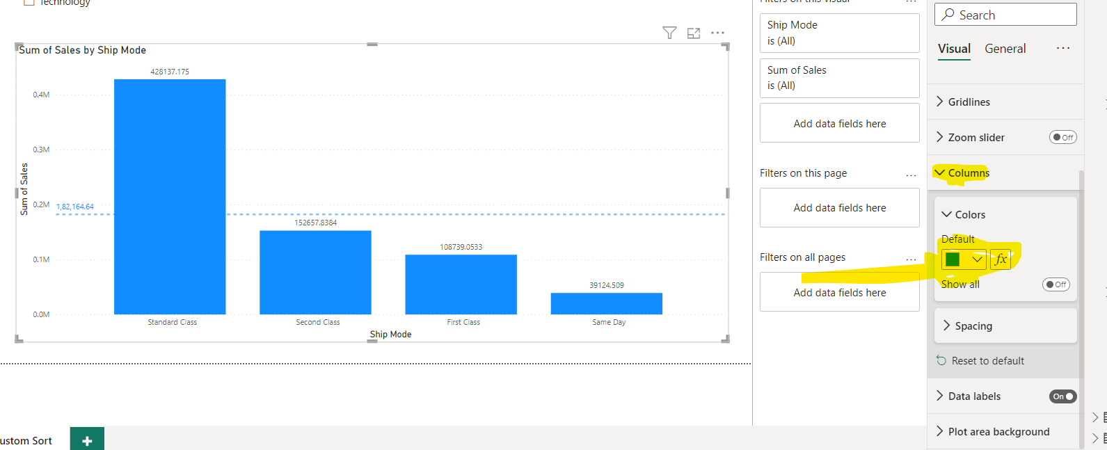 Solved: Target Line for clustered Column Chart - Microsoft Fabric Community