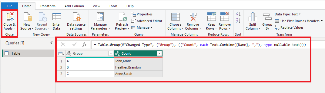 Solved: Combine Text based on condition from different col ...