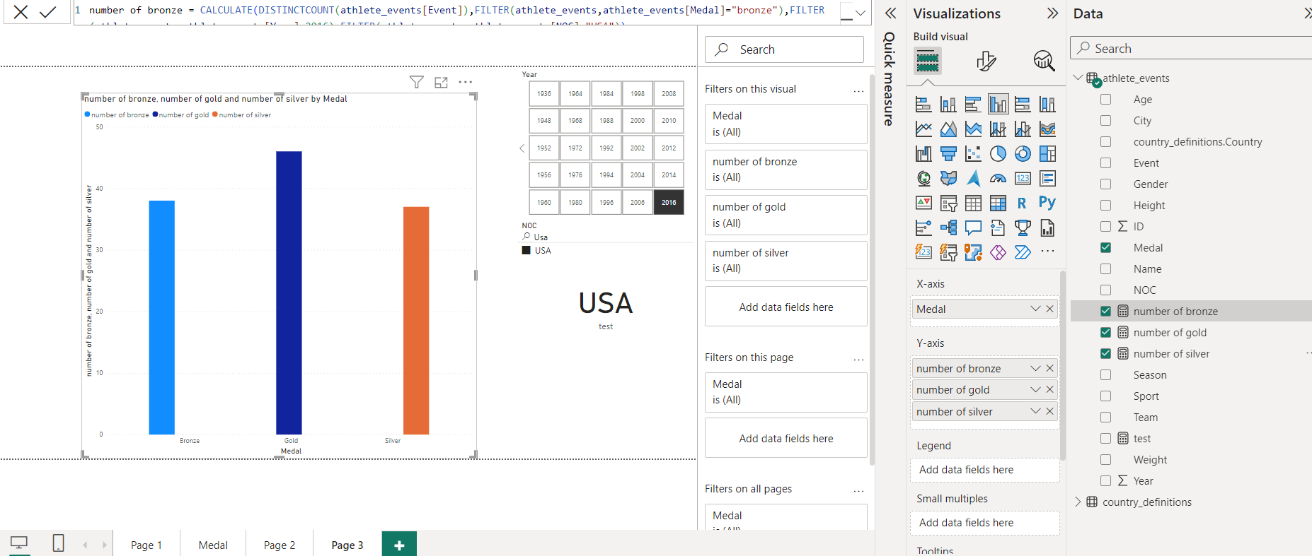 Create a bar chart using distinct values of an spe... - Microsoft ...