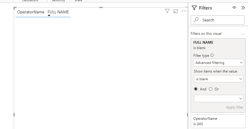 Filter isn't working for my table - Microsoft Fabric Community