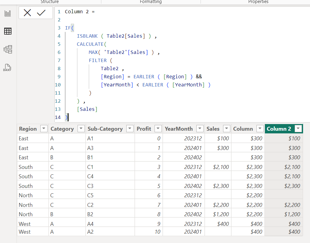 Solved: How to get previous row in Matrix - Microsoft Fabric Community