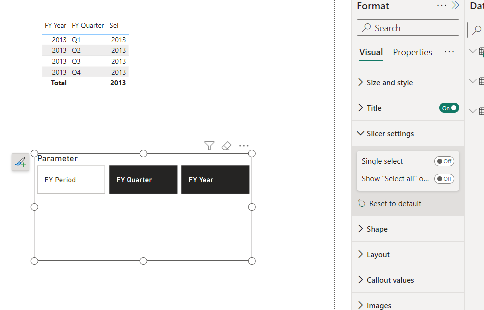 New slicer doesnt remember selection - Microsoft Fabric Community