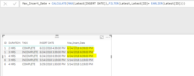 Solved: Max Row Based on Insert Date - Microsoft Fabric Community