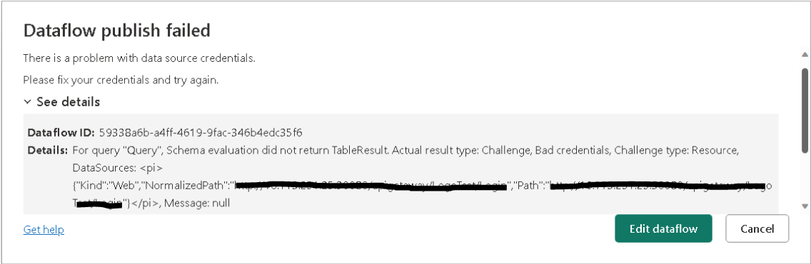 Dataflow Gen2 Web API Errors - Microsoft Fabric Community