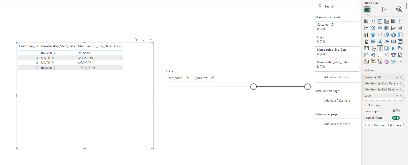 Solved: How can I apply slicers to Start and End date colu ...