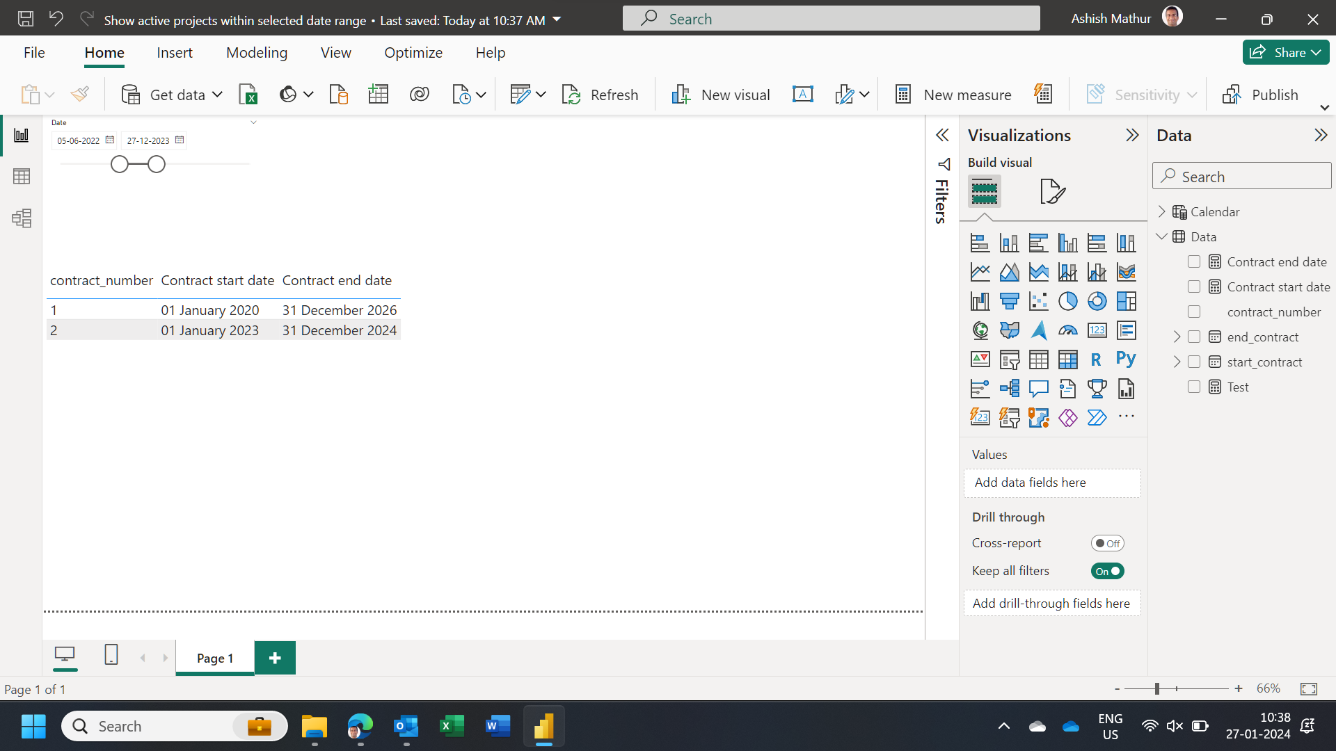 Solved: How can I apply slicers to Start and End date colu ...