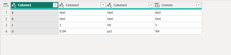 Solved: show specific rows as % all others as text - Microsoft Fabric ...