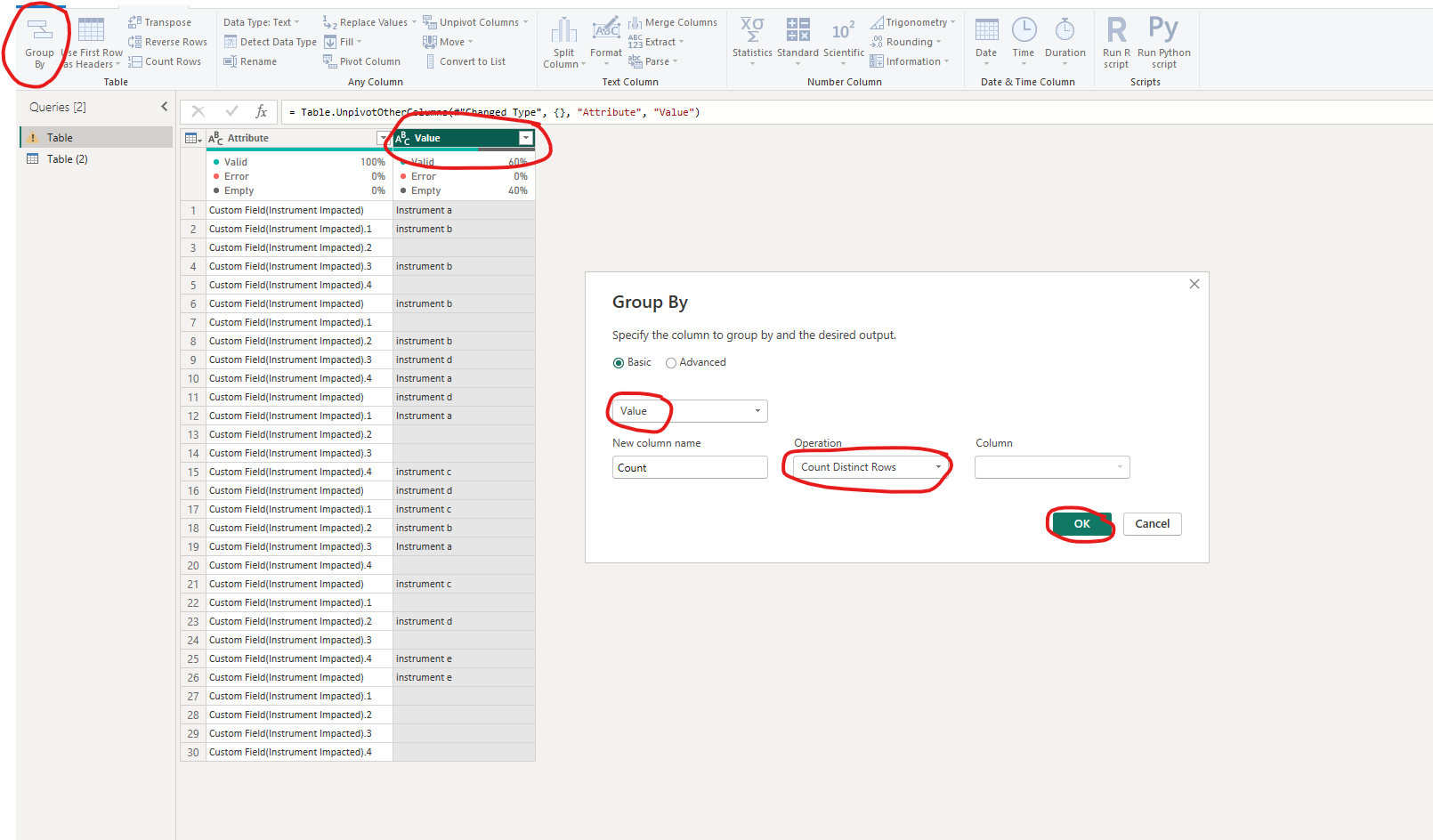 Link Columns as one data source - Microsoft Fabric Community