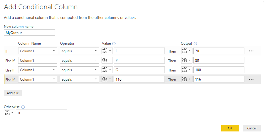 AND IF in conditional column - Page 2 - Microsoft Fabric Community