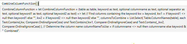 Custom Function Documentation - Microsoft Fabric Community