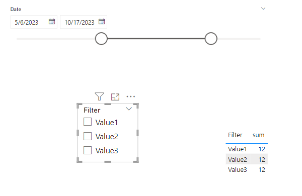 Filter only with a slicer date don't work - Microsoft Fabric Community