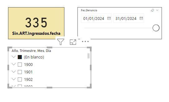 Result when BLANK Dates are filtered together with January in Colum