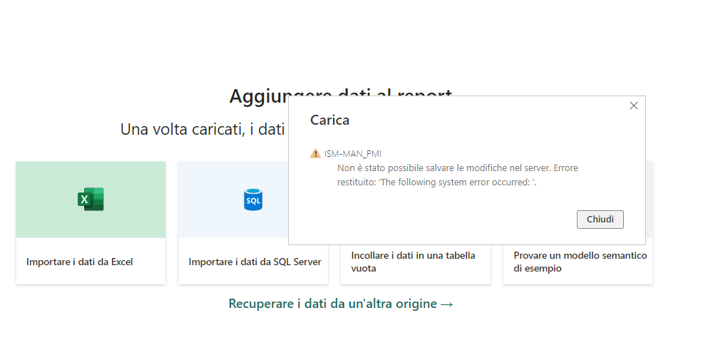 Solved: Error while loading any type of data - Microsoft Fabric Community