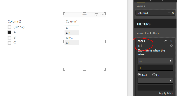 Solved: How to filter on one of multiple values in one col ...