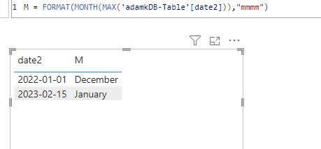Change the format of Month in direct query - Microsoft Fabric Community