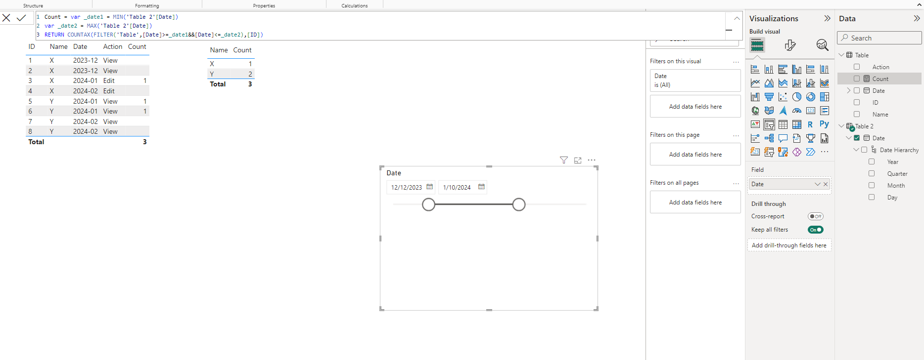 Solved: Date Parameters for Filtering and DAX formula - Microsoft ...