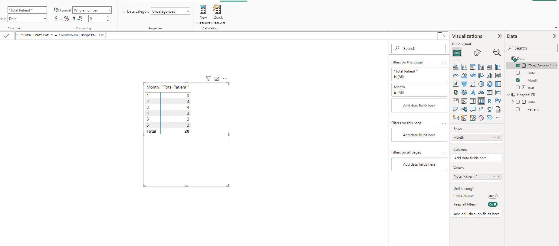 Solved: Why Date dimensions table not working with measure ...