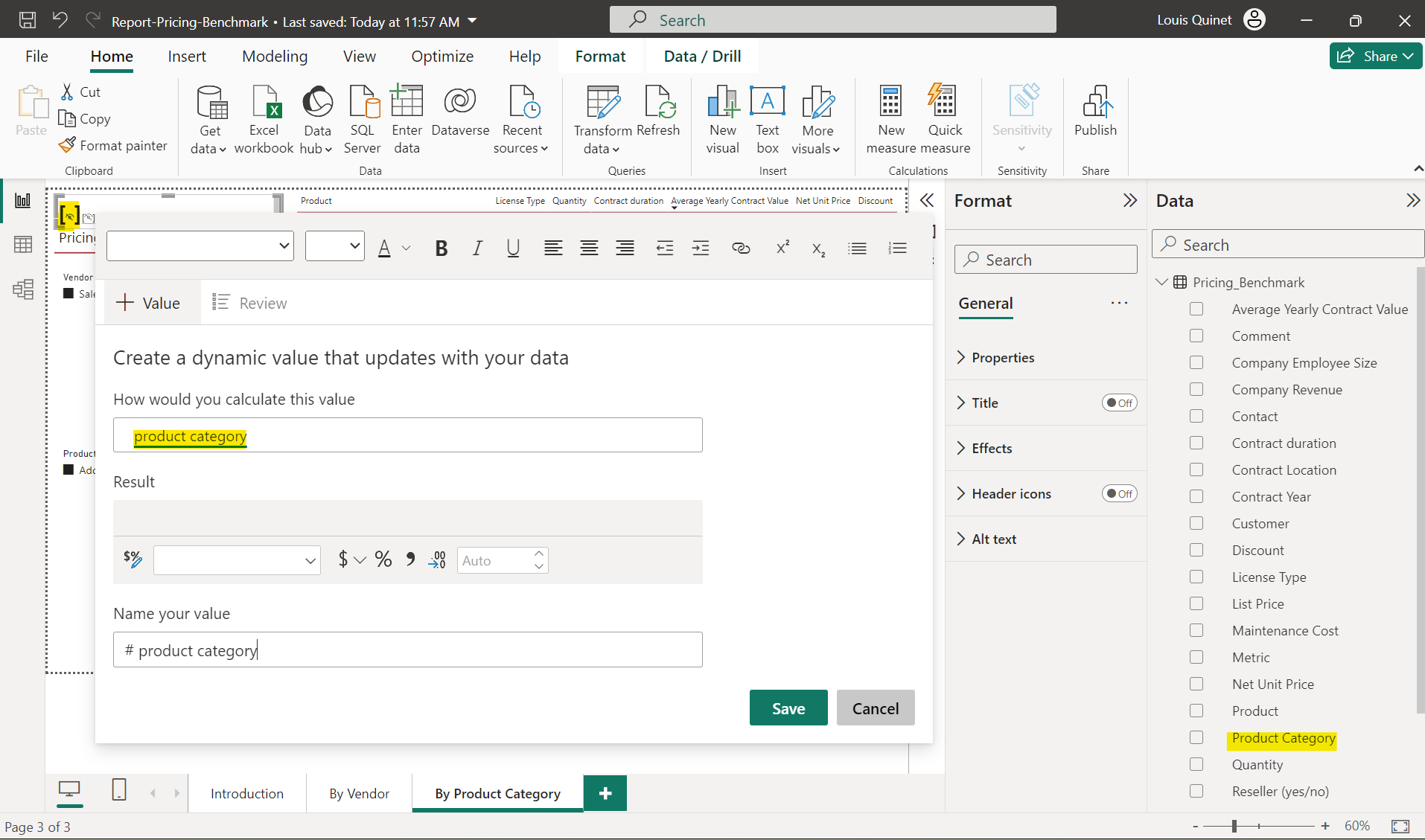 Solved: Dynamic value in text - Microsoft Fabric Community