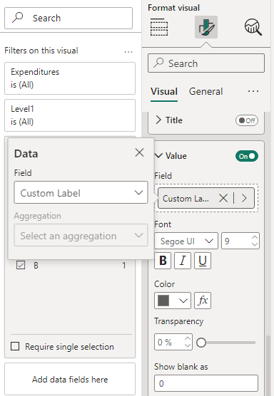 Dynamic Formatting for data labels and x axis. - Microsoft Fabric Community