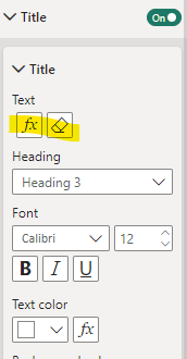 Solved: Dynamic Title not refreshing - Microsoft Fabric Community