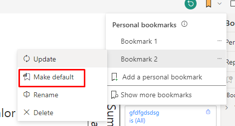 Solved: Personal bookmarks suddenly making charts disappea ...