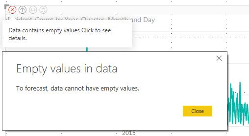 empty values in data