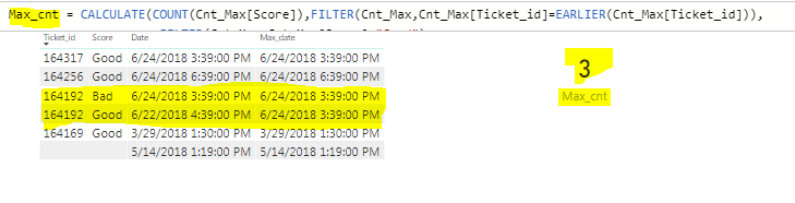 Solved: COUNT of one column based of MAX of another - Microsoft Fabric ...